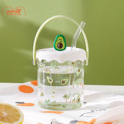 Ly cốc thuỷ tinh quai xách