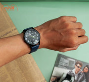 Đồng hồ Qcong mặt tròn dây da