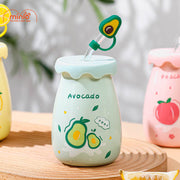 Ly cốc ống hút trái cây