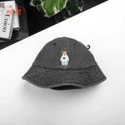 Nón jean cụp thêu gấu pp