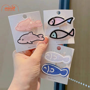 Kẹp tóc cá vỉ 2 chiếc