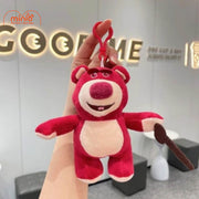 Móc khóa bông gấu dâu