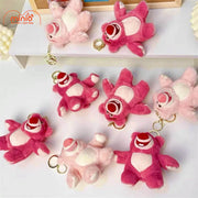 Móc khóa bông gấu dâu