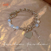 Lắc tay tim xích cài