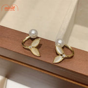 Bông tai xoắn đuôi cá opal