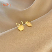 Bông tai thỏ cà rốt ngọc opal