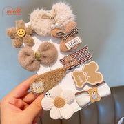 Set 9 kẹp mái trà sữa