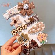 Set 9 kẹp mái trà sữa