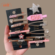 Set 6 kẹp Min Wang đính đá