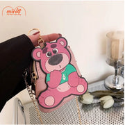 Túi gấu dâu nhỏ đeo chéo