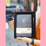 Set quà sổ da hộp đen