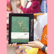 Set quà sổ da hộp đen