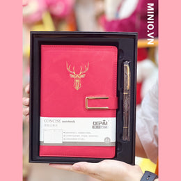 Set quà sổ da hộp đen