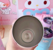 Ly giữ nhiệt trụ tròn cute 600ml