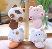 Móc khóa bông mèo đuôi kêu