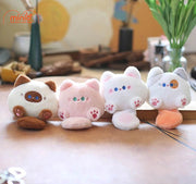 Móc khóa bông mèo đuôi kêu