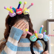 Cài tóc 3 bé 2 mắt tóc xoăn