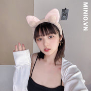 Cài tóc tai mèo quả bông