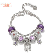 Pandora đá tròn tím