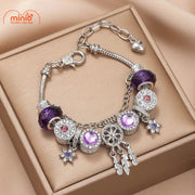 Pandora đá tròn tím