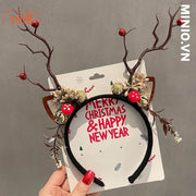 Cài noel sừng dài