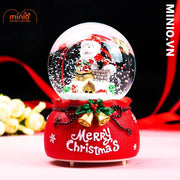 Quả cầu thủy tinh Noel có đèn, nhạc DH