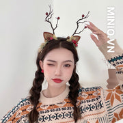 Cài Noel sừng tuần lộc xịn