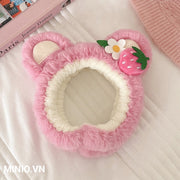 Băng đô gấu dâu hoa