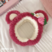 Băng đô gấu dâu hoa