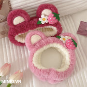 Băng đô gấu dâu hoa