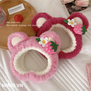 Băng đô gấu dâu hoa