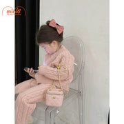 Túi xách cốp vuông hoa trà mini