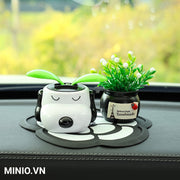 Set chó vẫy tai, chậu hoa, tinh dầu