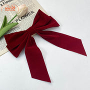 Kẹp tóc nơ nhung 2 lớp