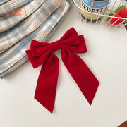 Kẹp tóc nơ nhung 2 lớp