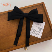 Kẹp tóc nơ vải tiểu thư