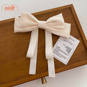 Kẹp tóc nơ vải tiểu thư