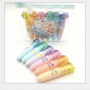 Set 6 bút highlight hình chân mèo