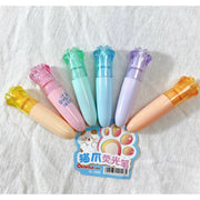 Set 6 bút highlight hình chân mèo