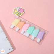 Set 6 bút highlight hình que kem