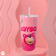 Ly giữ nhiệt gấu dâu QY 600ml