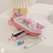 Túi đựng bút mỹ phẩm Melody khóa lớn