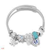 Pandora hình bướm mix ngọc xanh