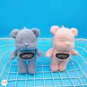 Móc khóa bông gấu Happy bear