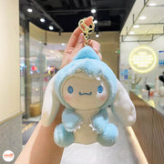 Móc khóa bông sanrio nón