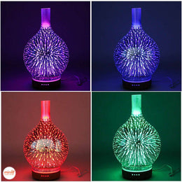 Máy xông tinh dầu thủy tinh 3D