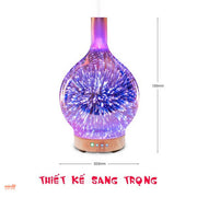 Máy xông tinh dầu thủy tinh 3D