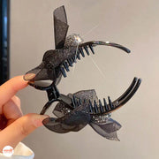 Kẹp 3 răng nhựa đá hoa voan