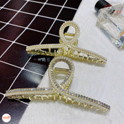 Kẹp càng cua 2 hàng đá ngọc