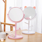 Gương để bàn tai mèo cao